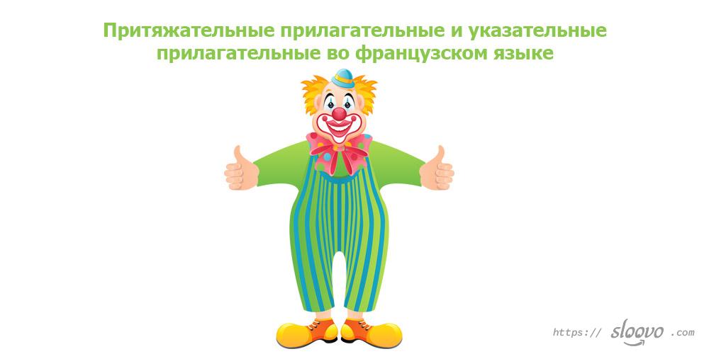 Притяжательные прилагательные и указательные прилагательные во французском языке