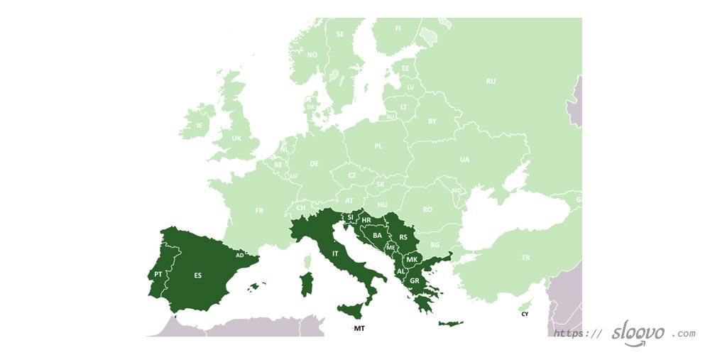 Названия жителей — Южная Европа