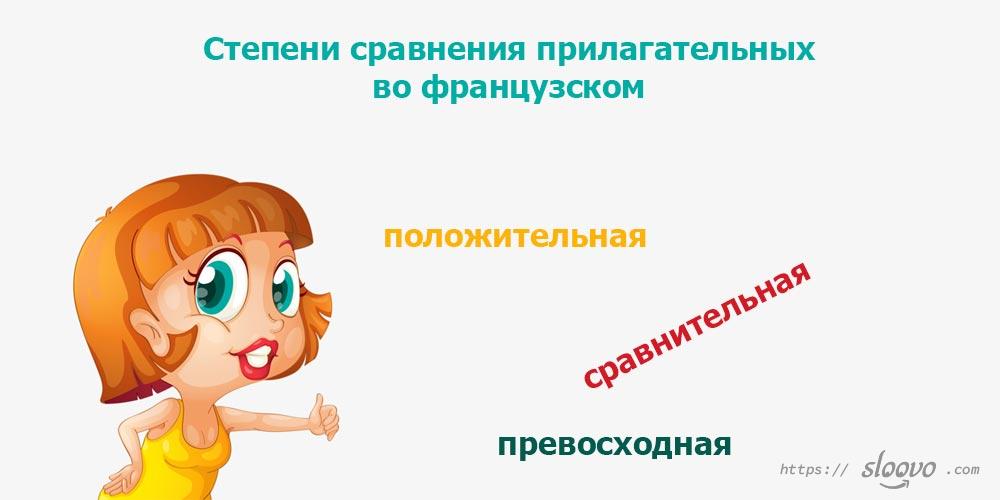 Степени сравнения прилагательных во французском языке