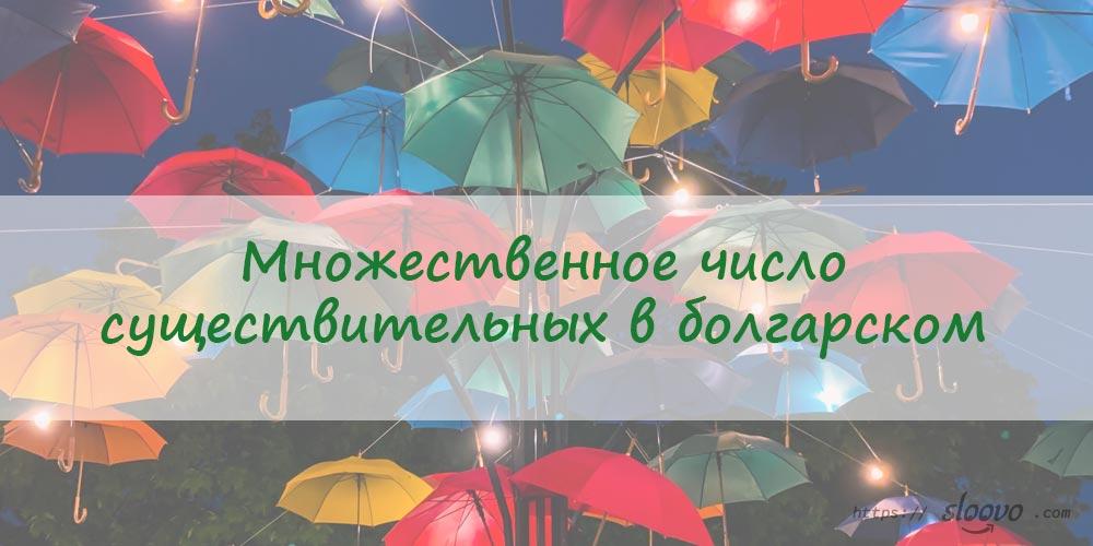Множественное число существительных в болгарском