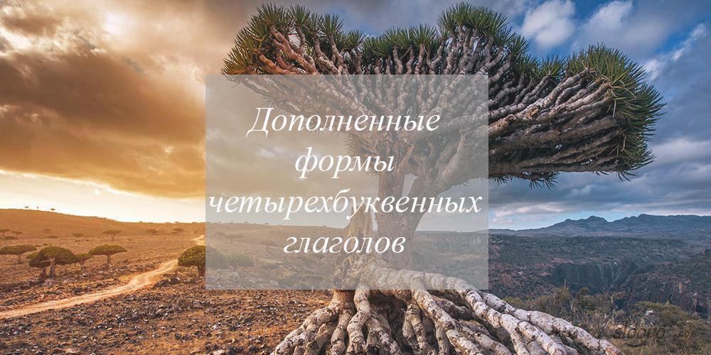 Дополненные формы четырехбуквенных глаголов в арабском языке